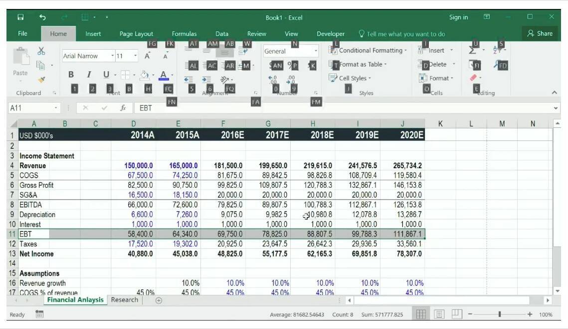 excel spreadsheet