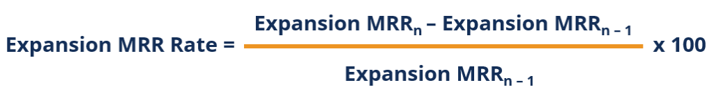 Expansion MRR Rate - Formula