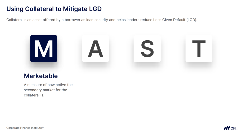 Expected Loss (EL) - Using Collateral to Mitigate LGD 