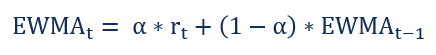 Exponentially Weighted Moving Average (EWMA) - Formula, Applications