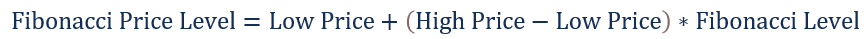 Downtrend Fibonacci Price Level