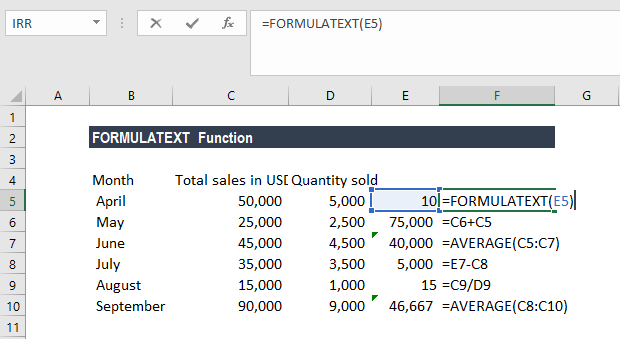 What is formulatext in Excel?