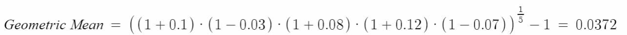 geometric mean example