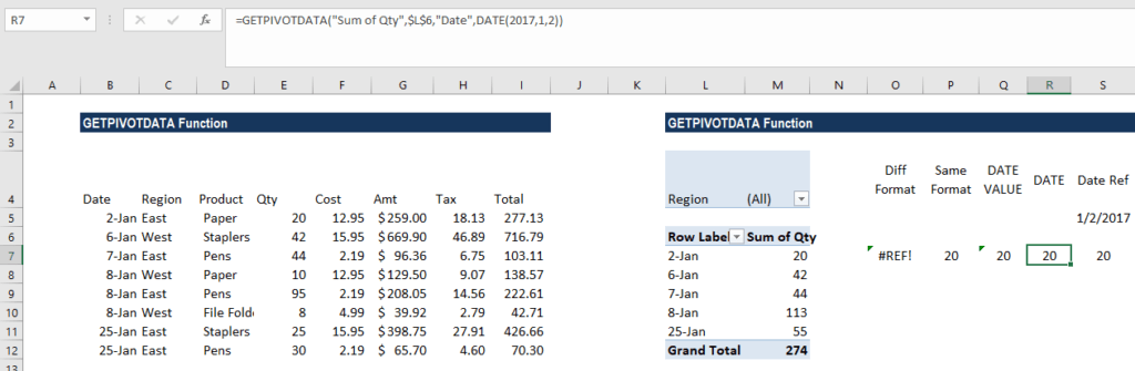 GETPIVOTDATA Function - Example 2h