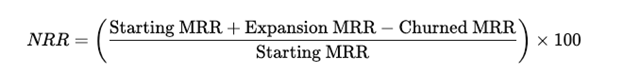 GRR vs. NRR - NRR Formula