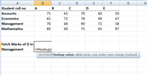 do hlookup in excel for mac