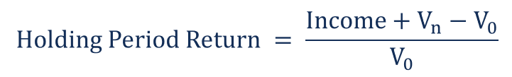 Holding period. Log Return Formula.