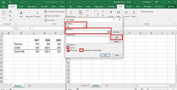 Excel Consolidate Function - Guide to Combining Multiple Excel Files