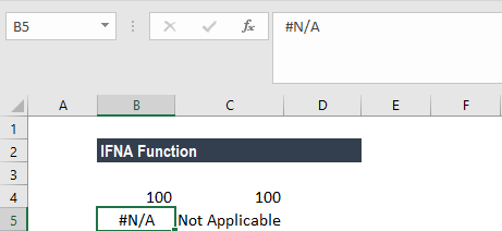 IFNA Function in Excel - Syntax, Examples, How to Use =IFNA()