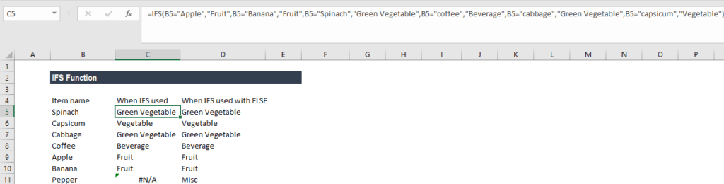 IFS Function - Example 1a