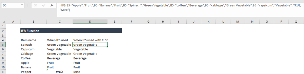 Ifs Function In Excel Formula Examples How To Use Ifs Function