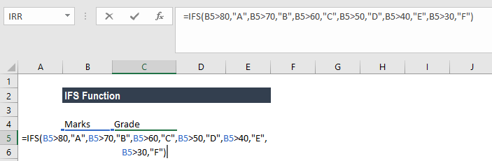 Ifs Function In Excel Formula Examples How To Use Ifs Function