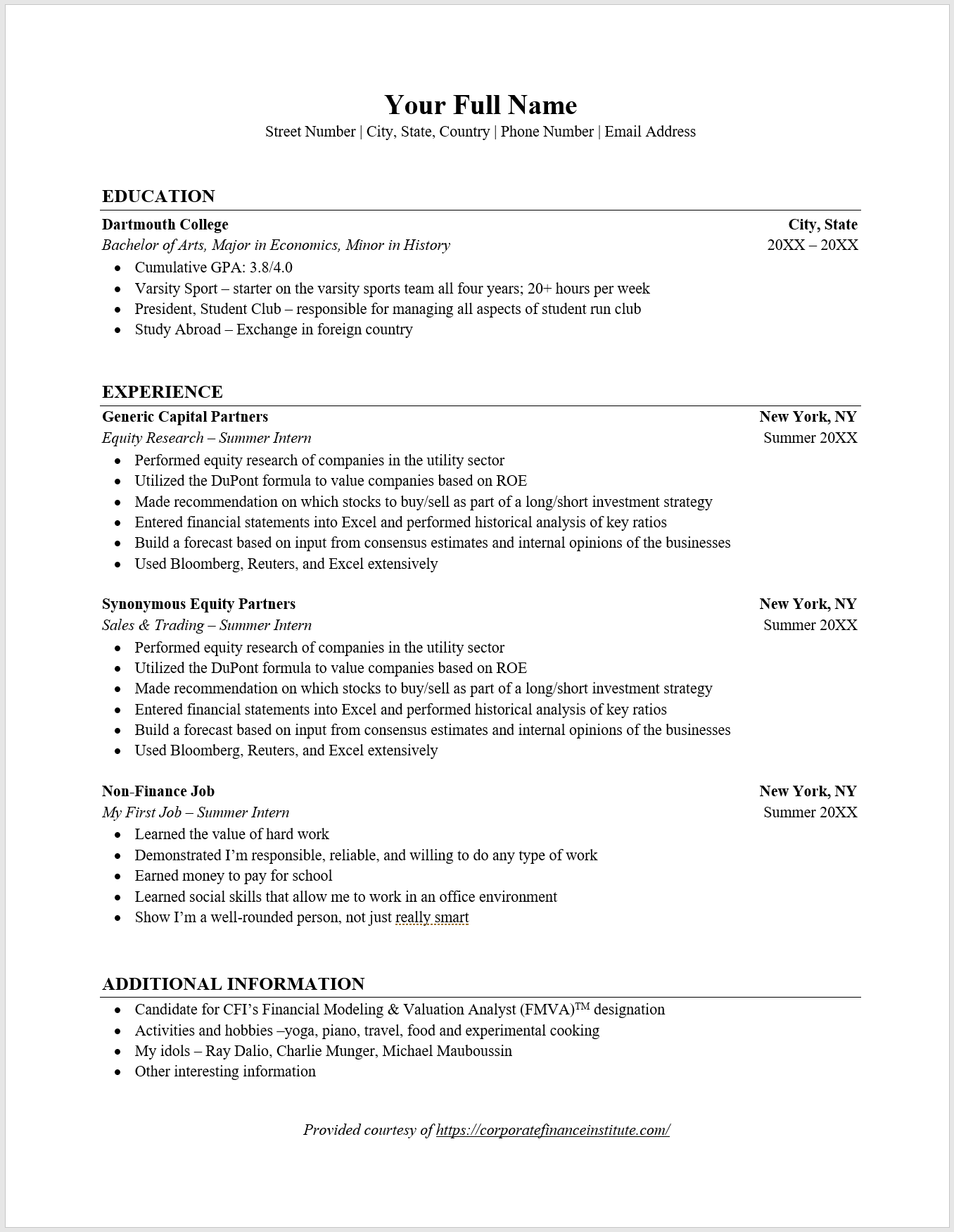 How To List Minor On Resume Overview Guide Examples