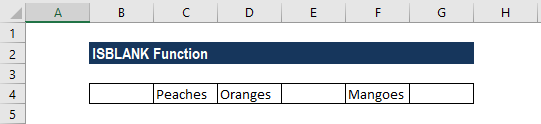 Excel ISBLANK Function - How to Use ISBLANK with Examples