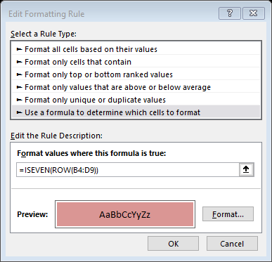 ISEVEN Function - Formula