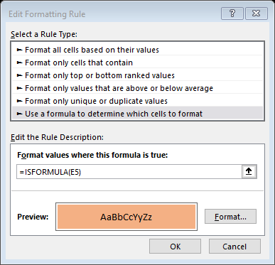 ISFORMULA Function - Example 2b