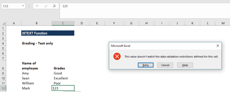 ISTEXT Function - Formula, Example, Sample, Calculate