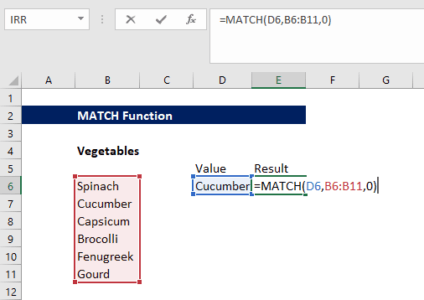 MATCH Function - Formula, Examples, How to Use Match in Excel