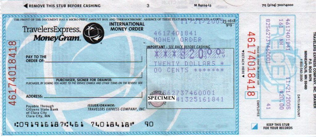 International money order new arrivals