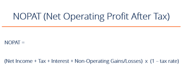 Nopbt Example NOPAT - Definition, Formula, Example, Template
