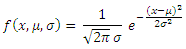 Normal Distribution Formula