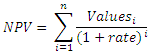 NPV Function