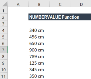 NUMBERVALUE Function - Example 2a