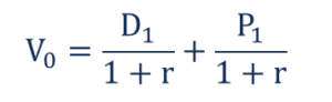 One-Period DDM - Formula