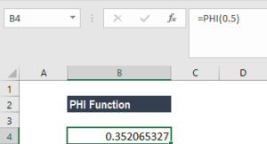 PHI Function - Formula, Examples, How to Use PHI Function