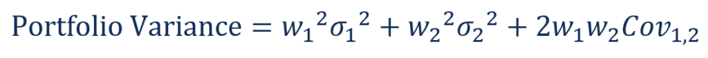 Portfolio Variance Definition Calculate Formula 1688