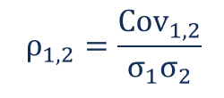 Mathematical Expression of the Relationship Between Covariance and Correlation 