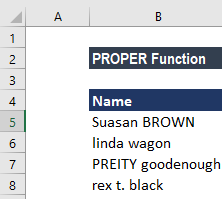 PROPER Function - Example 2