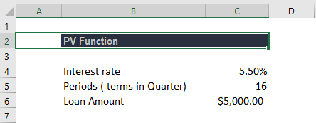PV Function - Example 2