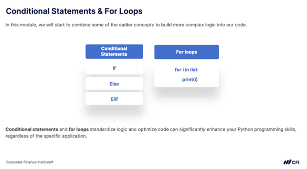 Python If Else and For Loops for Finance Professionals | CFI