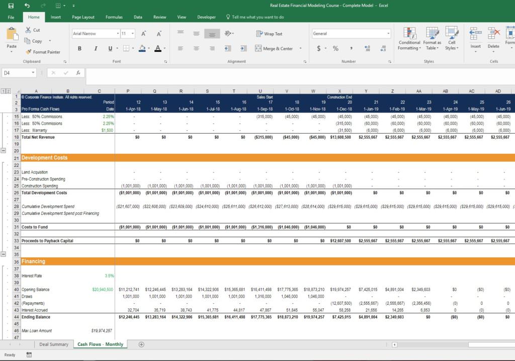 REFM - Real Estate Financial Modeling - Online Course