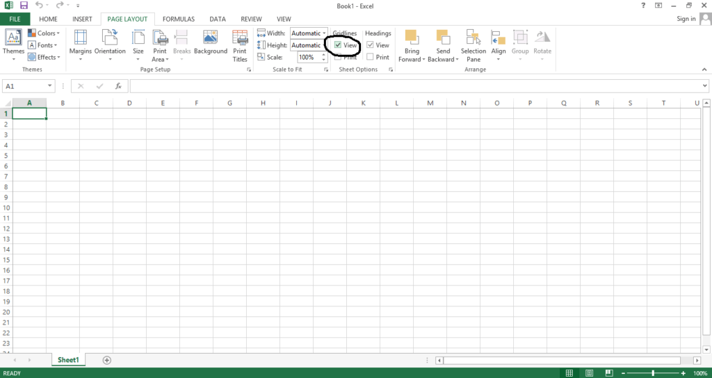 go back to a1 cell in excel for mac