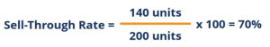 Sell-Through Rate - Example