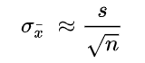 Sample Standard Deviation - Formula