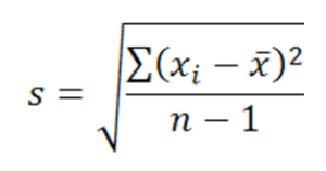 STDEV.P Function - Formula