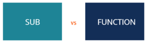 VBA: Sub vs Function - Overview, Key Differences, How To Write
