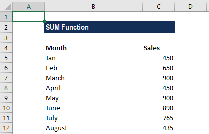 using sum in excel for mac