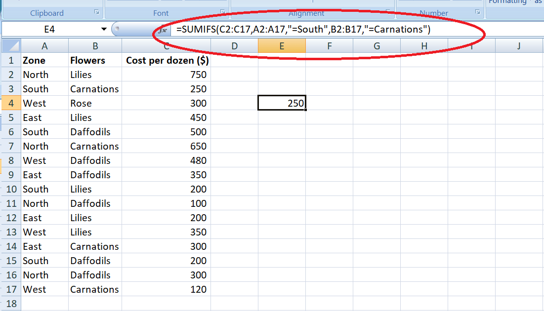 excel sumif