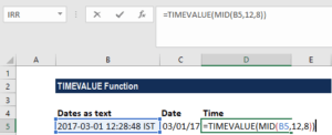 TIMEVALUE Function - Convert Text to Time Value in Excel