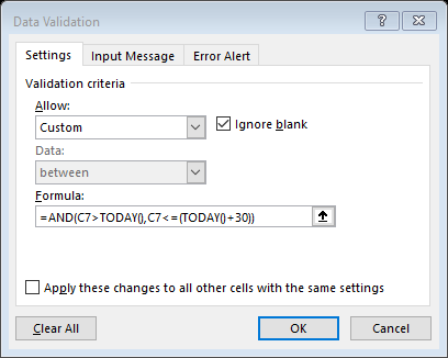 TODAY Function - Example 2a