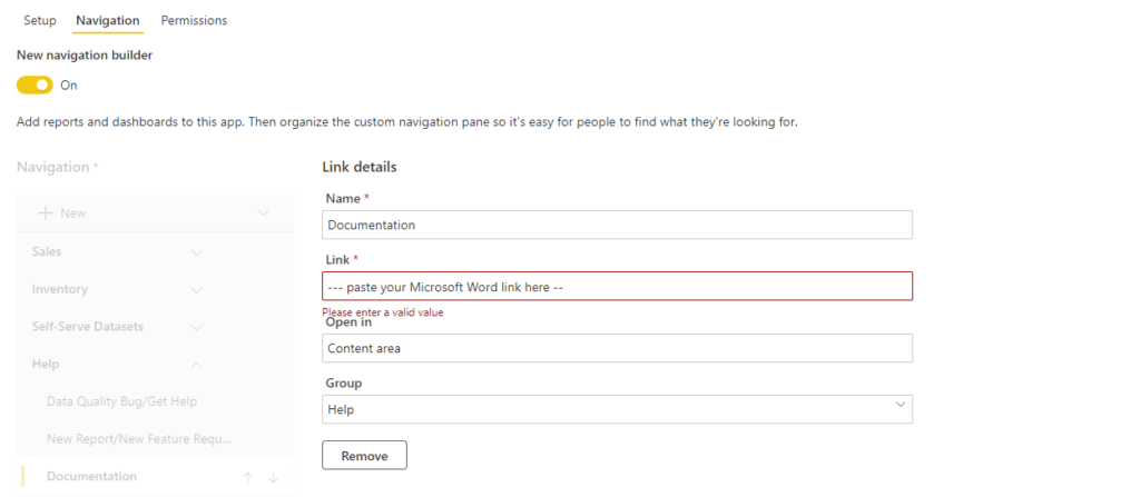 Power BI - MS Word Integration