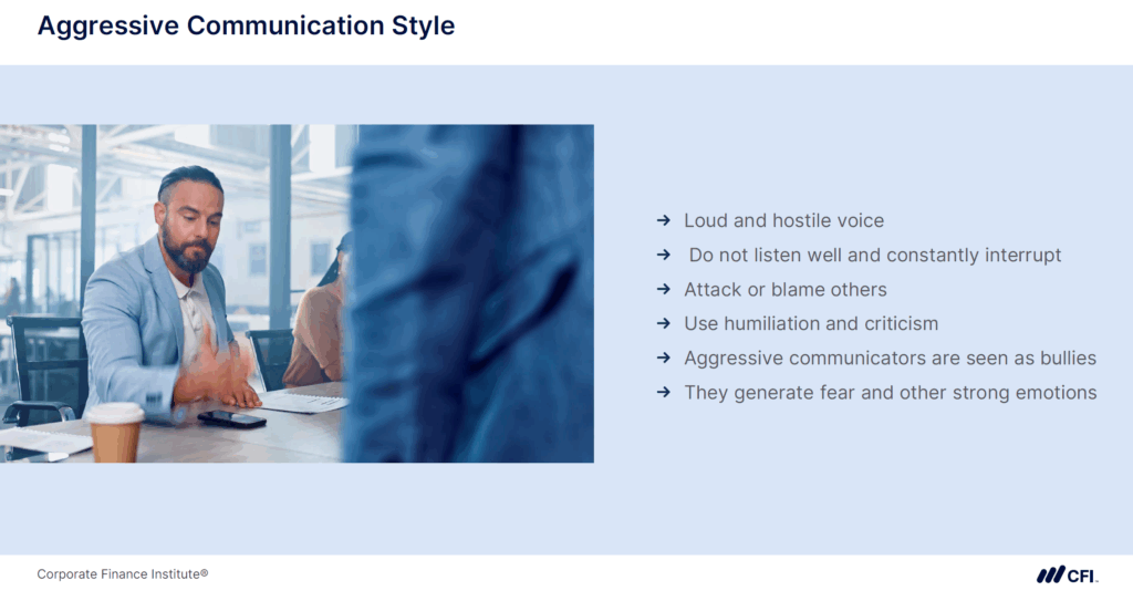 Types of Communication Styles - Aggressive Communication Style