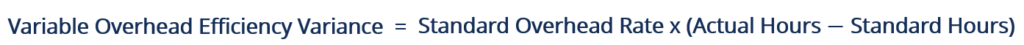 Variable Overhead Efficiency Variance – Formula