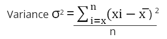 Variance - Formula
