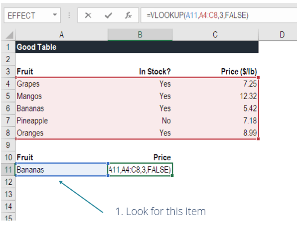 how to create vlookup in excel 2016