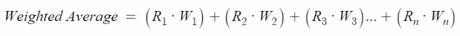 weighted average formula